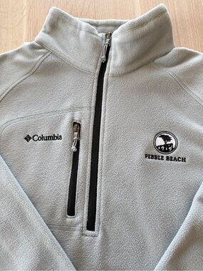 Pebble Beach Golf Columbia Fleece Quarter-Zip Pullover, Men's XXL